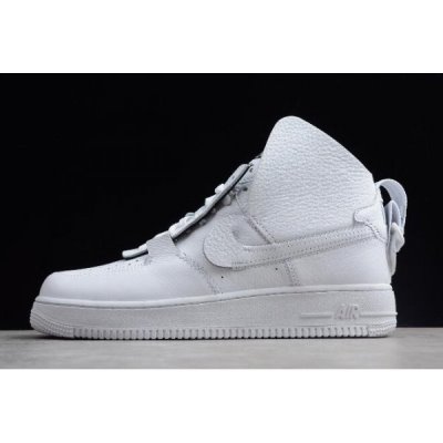 Nike Erkek Air Force 1 High Beyaz / Siyah Kaykay Ayakkabı Türkiye - ZE4F5SIR